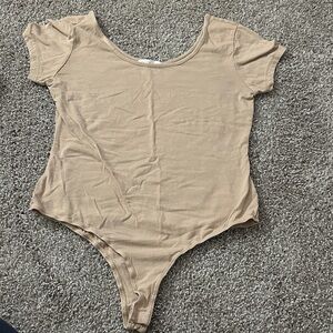 Kids Tan One Piece Bodysuit
